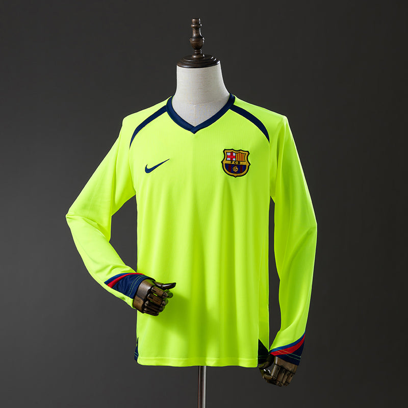 Camisa Barcelona II 2005/06 - Manga Longa  - Versão Retrô
