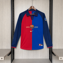 Camisa Barcelona I 1999 - Manga Longa  - Versão Retrô