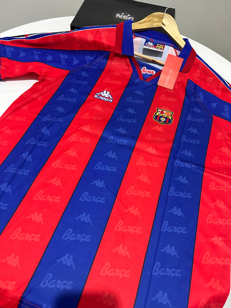 Camisa Barcelona 1996/97 - Ronaldo 9 - Versão Retrô
