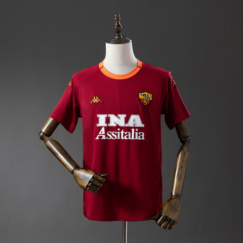 Camisa Roma 2001/02 - Versão Retrô