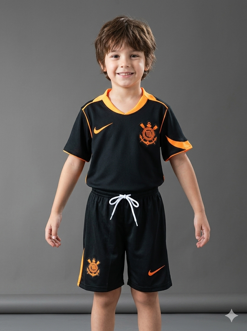 Kit Infantil Corinthians III Home 25/26