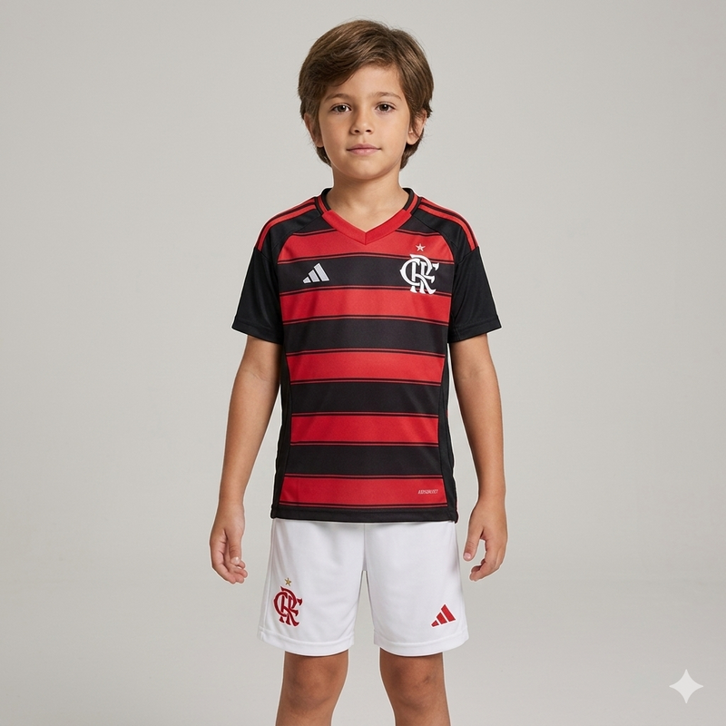 Kit Infantil Flamengo Home 25/26