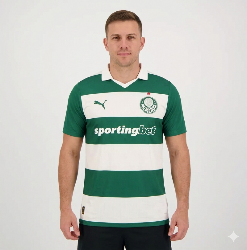 Camisa Palmeiras Listrada 2025/26 - Versão Torcedor